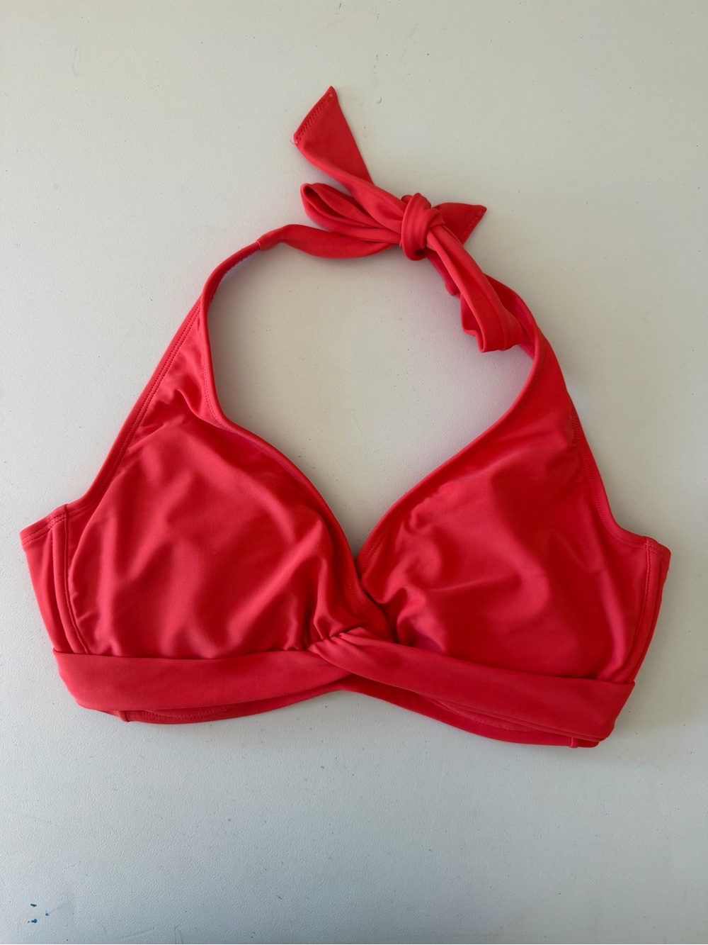 Women’s Halter Swim Top in Coral